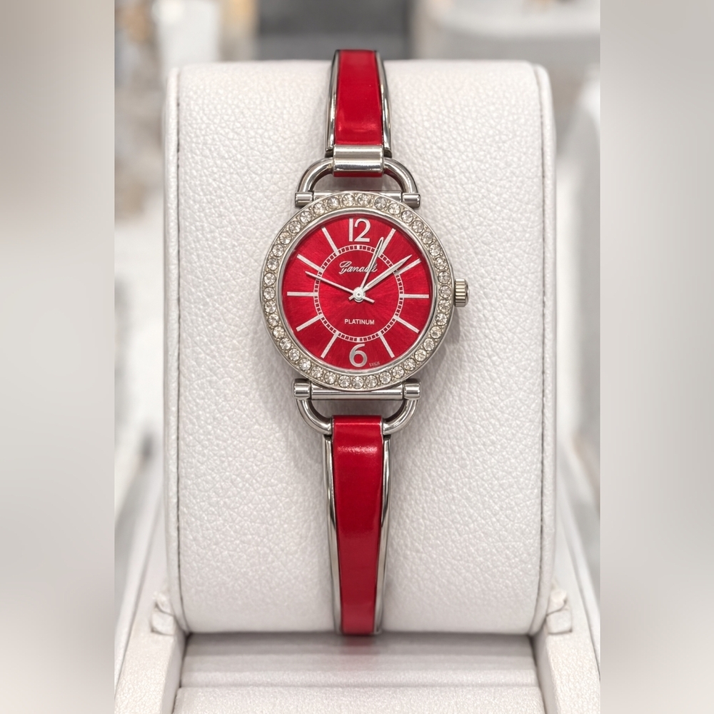Xanadu Analog Red Cuff Watch